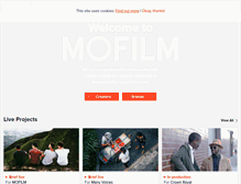 Tablet Screenshot of mofilm.com